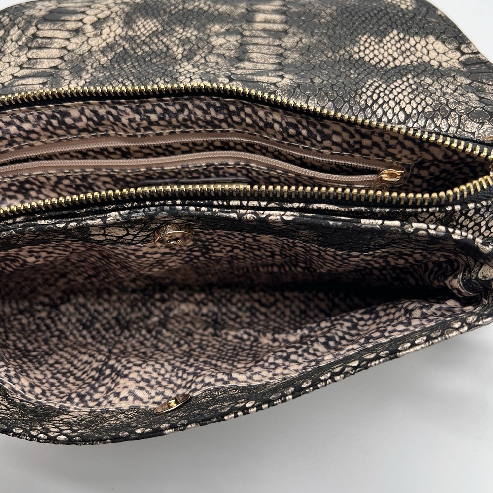 Urban Expressions Metallic Python Print Envelope … - image 7